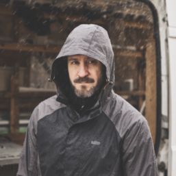 Site Orser Waterproof Jacket Grey / Black Small Size 44" Chest