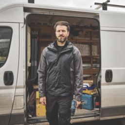 Site Orser Waterproof Jacket Grey / Black Small Size 44" Chest