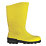 Dunlop Devon   Safety Wellies Yellow Size 10