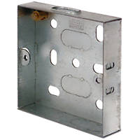 LAP  1-Gang Galvanised Steel Installation Boxes 16mm 10 Pack