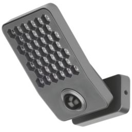 Lutec Atlantis Outdoor LED Anti-Glare Floodlight With PIR Sensor Dark Grey 14W 2000lm