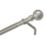 Renaissance Brushed Nickel Curtain Pole 28/25mm x 120-210cm