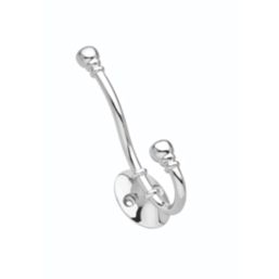 Decohooks Two Prong Ball End Hook Polished Chrome 130mm