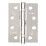 Eclipse  Polished Chrome Grade 11 Fire Rated Ball Bearing Hinges 102mm x 76mm 3 Pack