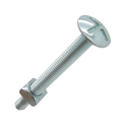 Easyfix  Bright Zinc-Plated  Roofing Bolts M6 x 60mm 10 Pack