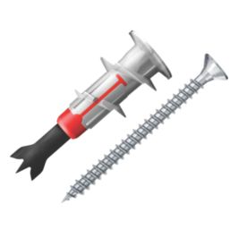 Fischer DuoBlade Self-Drilling Plasterboard Plugs 8mm x 44mm 20 Pack