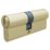 Smith & Locke  6-Pin Cylinder Lock 40-50 (90mm) Brass