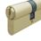 Smith & Locke  6-Pin Cylinder Lock 40-50 (90mm) Brass