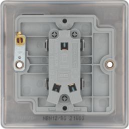 British General Nexus Metal 10AX 1-Gang 2-Way Light Switch  Black Nickel