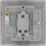 British General Nexus Metal 10AX 1-Gang 2-Way Light Switch  Black Nickel