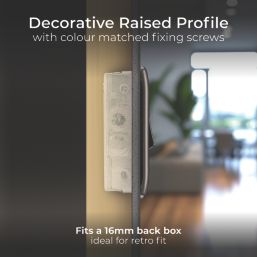 British General Nexus Metal 10AX 1-Gang 2-Way Light Switch  Black Nickel