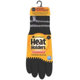 SockShop Heat Holders Thermal Gloves Black Small / Medium