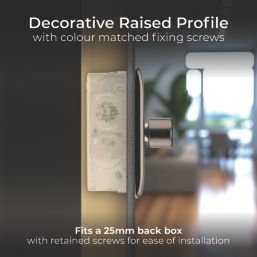 British General Nexus Metal 1-Gang 2-Way LED Dimmer Switch  Black Nickel