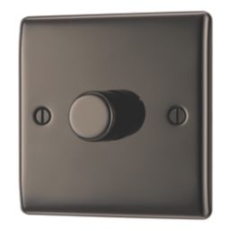 British General Nexus Metal 1-Gang 2-Way LED Dimmer Switch  Black Nickel