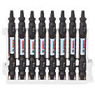 Bosch  1/4" 65mm Hex Shank TX15 Impact Control Double-Ended Screwdriver Bits 8 Piece Set