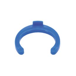FloPlast FloFit+ Plastic Collet Clips Blue 15mm 50 Pack