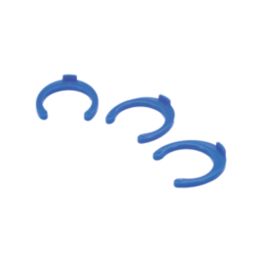 FloPlast FloFit+ Plastic Collet Clips Blue 15mm 50 Pack