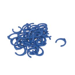 FloPlast FloFit+ Plastic Collet Clips Blue 15mm 50 Pack