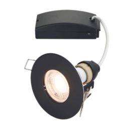 Saxby CosmosValue Fixed  Fire Rated Recessed Downlight Black