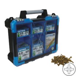 Optimaxx  PZ Countersunk Screw Trade Case 1200 Pieces