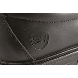 City Knights Derby Tie Size 6  Black  Steel Toe Cap  Safety Shoes