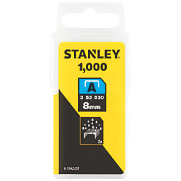 Stanley Light Duty Staples Bright 8mm x 10mm 1000 Pack