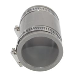 FloPlast WF08  Flexi Waste Straight Coupling Grey 38-45mm x
