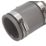FloPlast WF08  Flexi Waste Straight Coupling Grey 38-45mm x