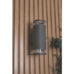 Zinc EOS Outdoor Up & Down Wall Light Anthracite