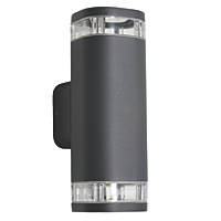 Zinc EOS Outdoor Up & Down Wall Light Anthracite