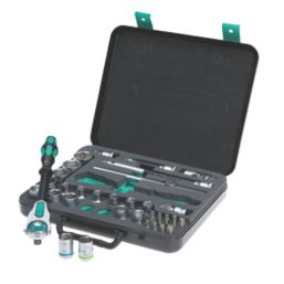 Wera Zyklop 1/2" Drive 5-in-1 Ratchet, Socket & Bit Set 37 Pieces