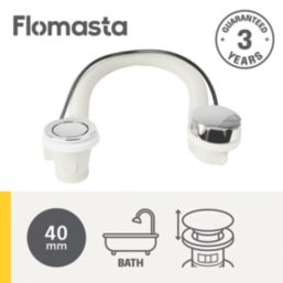 Flomasta Pop-Up Bath Waste w/ Overflow Chrome