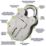 Squire 555 Stainless Steel  Weatherproof   Padlock 51mm 1 Pack