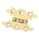 Smith & Locke Polished Brass  Butterfly Hinges 50mm x 34.6mm 2 Pack