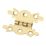 Smith & Locke Polished Brass  Butterfly Hinges 50mm x 34.6mm 2 Pack