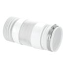 McAlpine MACFIT Flexible Straight Toilet Pan Connector White 140-280mm