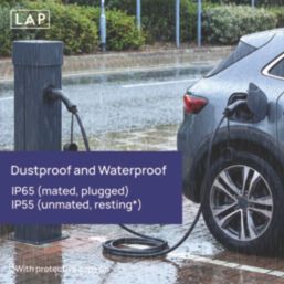 LAP 32A 7.4kW  Mode 3 Type 2 Plug Electrical Vehicle Charging Cable 6m