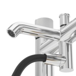Swirl Gallen Chrome 228mm Deck Mounted Dual Control Manual Shower Mixer Tap