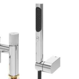 Swirl Gallen Chrome 228mm Deck Mounted Dual Control Manual Shower Mixer Tap