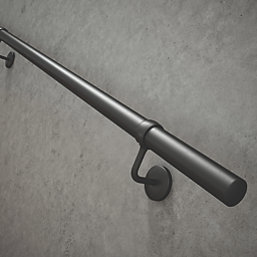 Rothley  Steel Handrail Kit Matt Black 3600mm