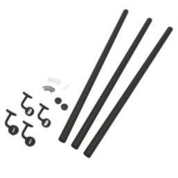 Rothley  Steel Handrail Kit Matt Black 3600mm