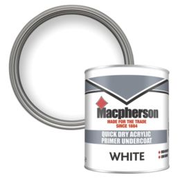 Macpherson Quick Dry Acrylic 1Ltr White Matt  Interior Wood Primer Undercoat