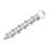 Optimaxx  TX Raised Self Tapping Masonry Screws 6.5mm x 38mm 75 Pack