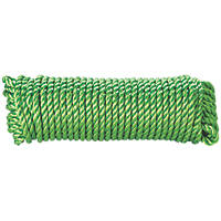 Diall Twisted Rope Green 10mm x 15m