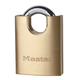 Master Lock 2250EURD  Water-Resistant Closed Shackle  Padlock Brass 50mm