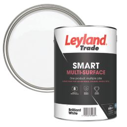 Leyland Trade 5Ltr Brilliant White Eggshell Emulsion Multi Surface Paint