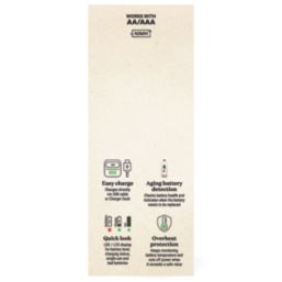 GP Batteries Recyko AA USB Fast Battery Charger & Dock with 4 x AA Batteries