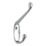 Essentials Coat & Hat Hooks Polished Chrome 86mm 5 Pack