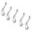 Essentials Coat & Hat Hooks Polished Chrome 86mm 5 Pack