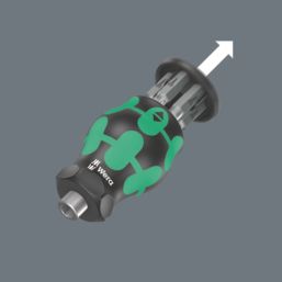 Wera Kraftform Kompakt Stubby Magazine 4 Interchangeable Screwdriver Set 6 Pcs